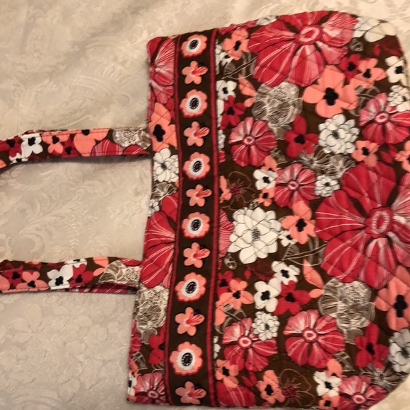 SIERRA PACIFIC CRAFTS QUILTED PURSE VIBRANT FLOWERS LINED ZIPPER CLOSING #166 - Picture 10 of 13